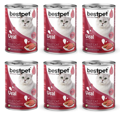 Dana Etli Yetişkin Kedi Konservesi 400 gr 6'lı Paket