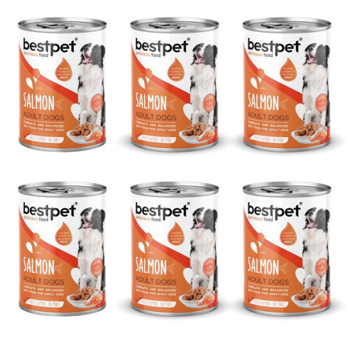 Somon Balıklı Köpek Konservesi 400 gr 6'lı Paket