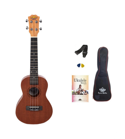 HK-213NT MAUN SOPRANO UKULELE - NATUREL SET(KILIF-ASKI-METHOD-PENA HEDİYELİ)