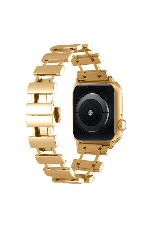 Apple Watch 7 8 42 44 45mm KRD-96 Metal Şerit Kordon