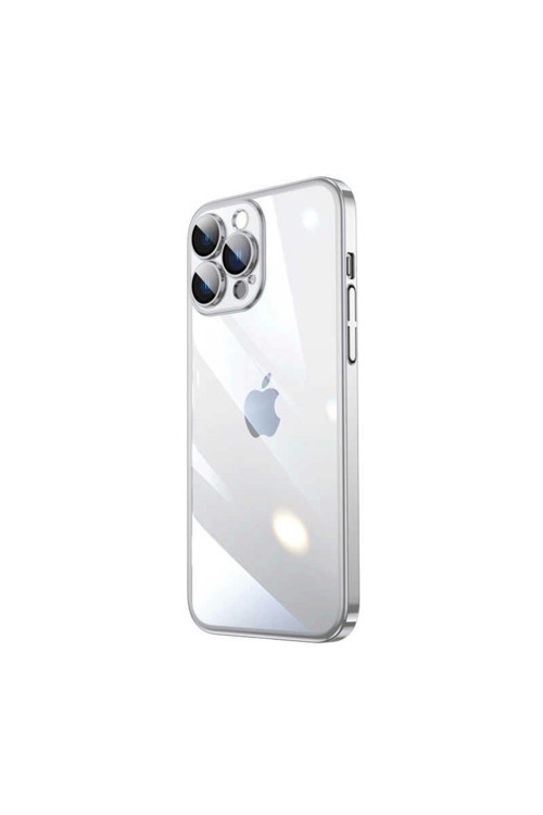 Apple İphone 13 Pro Max Kılıf Sert Pc Renkli Çerçeveli Riksos Kapak