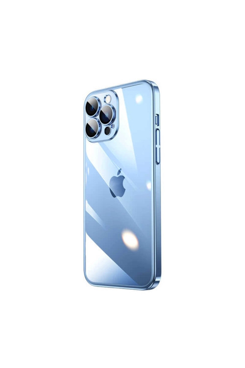 Apple İphone 13 Pro Max Kılıf Sert Pc Renkli Çerçeveli Riksos Kapak