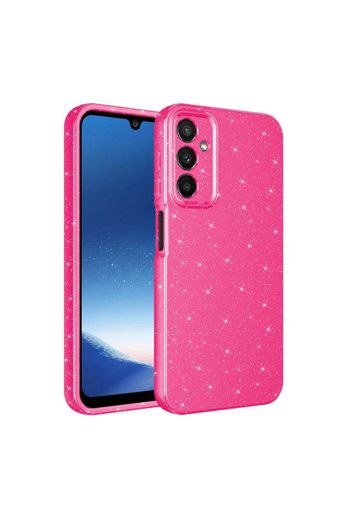 Galaxy A25 Kılıf Kamera Korumalı Simli Lüks Redclick Koton Kapak
