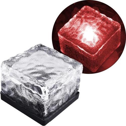 Tuğla Görünümlü Solar Ledli Bahçe Aydınlatma Kırmızı Renk  Su Geçirmez Toz geçirmez Otomatik Açma Kapama