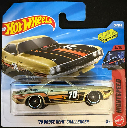 Tekli Arabalar '70 Dodge Hemi Challenger JJJ07 (Night Speed)