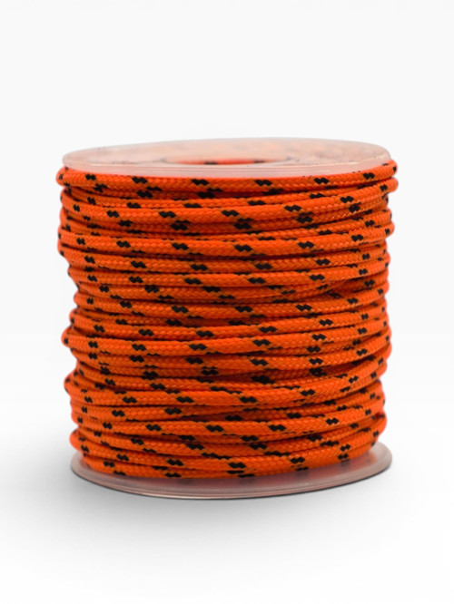 Bileklik, Outdoor ve Hobi Polyester Paracord İpi 2.2 mm No:12 20 Metre Turuncu Siyah