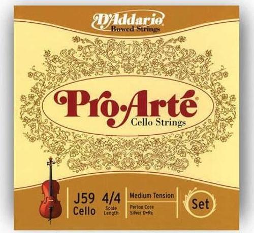 CELLO TEL SETİ, PRO-ARTE, SCALE 4/4, MEDIUM TENSIO