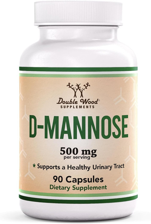 D Mannose 500mg - 99.9% Purity Tested for Urinary Tract 90 Caps