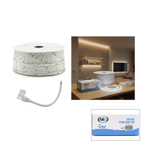 100MT 6500K - BEYAZ DIŞ MEKAN ŞERİT LED 220V 120LED ARS-348985 (2818)