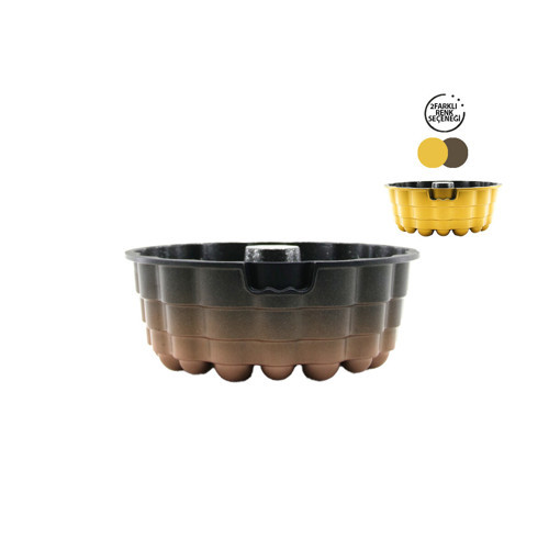 DÖKÜM GÖBEKLİ KEK KALIP ATOM ÇAP: 26CM - DERİNLİK: 8CM (2818)