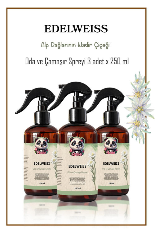 3 adet Edelweiss Oda ve Çamaşır Spreyi 250 ml