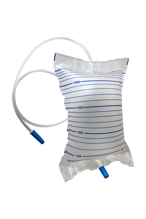 DÜZ MUSLUKLU İDRAR TORBASI 2000ML STERİL (25 ADET)
