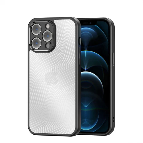 iPhone 13 Pro Max Buzlu Sert Kılıf - Darbeye Dayanıklı Şeffaf Mat Kapak