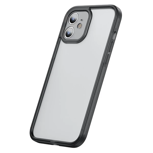 iPhone 12 Mini Kamera Koruyuculu Frame Kılıf - Darbeye Dayanıklı TPU & PC Şeffaf Kapak