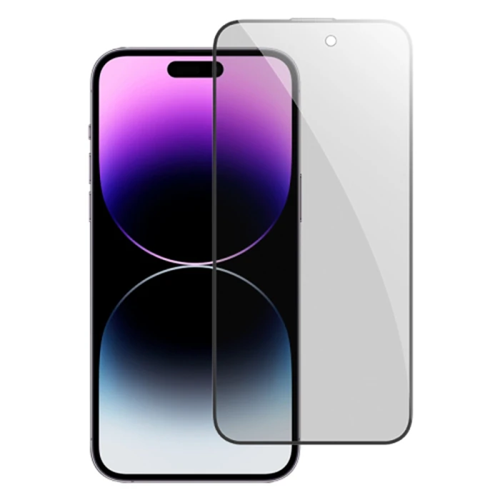 iPhone 14 Pro Privacy Hayalet Full Koruma Tempered Cam Ekran Koruyucu - Gizli Görünüm, Çizilmeye Karşı Tam Koruma