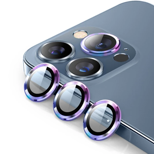 iPhone 13 Pro & Pro Max 3D Metal Çerçeveli Kamera Lens Koruyucu – Çizilmelere Son