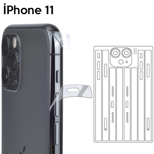 iPhone 11 6.1 Hidrojel Kamera & Yan Kaplama Film - Çizilmelere Karşı Ultra Koruyucu