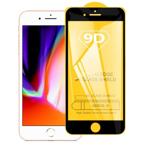 iPhone 8 Plus / 7 Plus 9D Full Glue Temper Cam Ekran Koruyucu - Darbeye Dayanıklı Çizilmez Koruyucu Cam