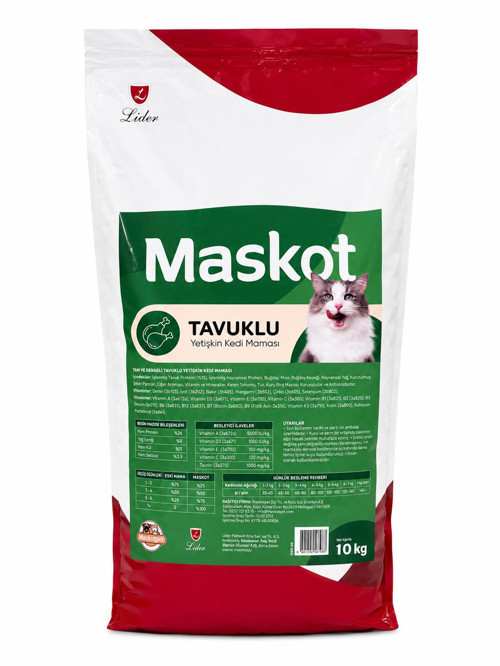 LİDER TAVUKLU KEDİ MAMASI 10 KG