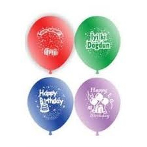 Doğum Günü İyiki Doğdun Balon 12 İnç 100 Parça