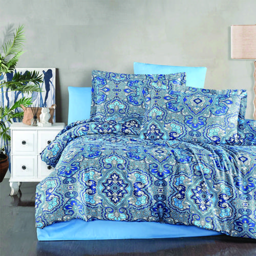 Saten Deluxe Tatyana Çift Kişilik Nevresim Takımı