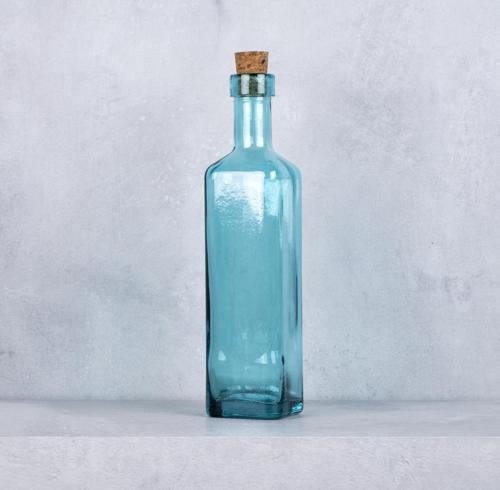 Cuadrada Yağ Şişesi 400 Ml Mavi