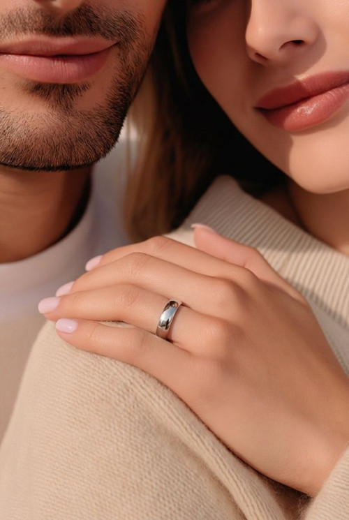 Çelik 16 Numara Unısex Alyans Yüzük