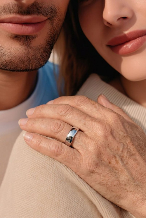 Çelik 16 Numara Unısex Alyans Yüzük