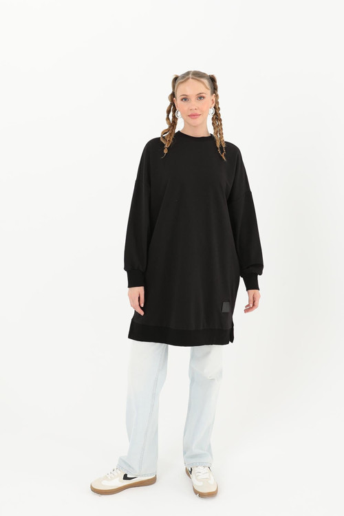Kadın Basic Tunic - 30644TUN - BLACK
