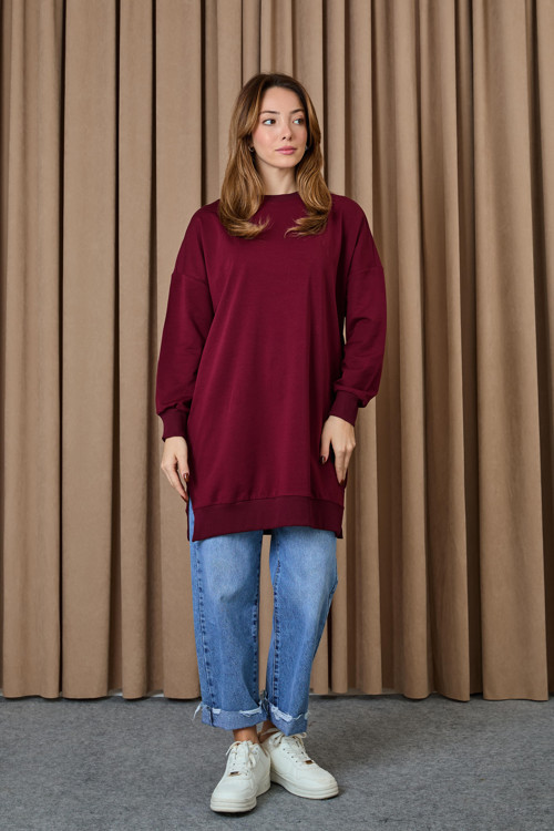 Kadın Basic Tunic - 30644TUN - RED