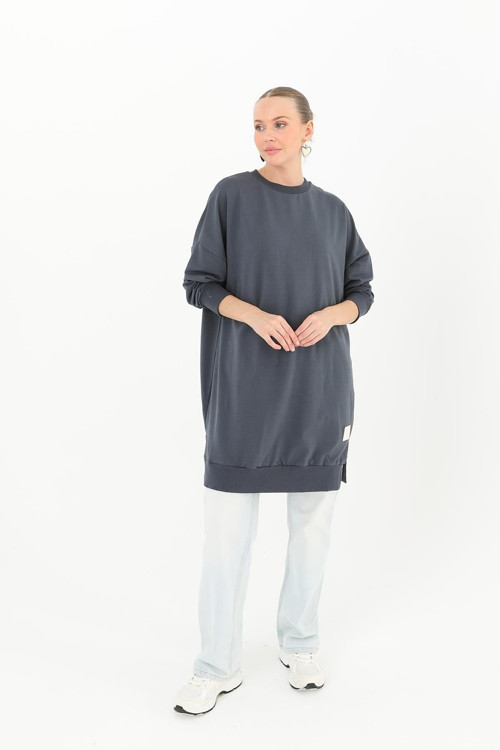 Kadın Basic Tunic - 30644TUN - NAVY