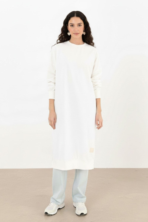 Kadın Basic Tunic - 30645TUN - ECRU