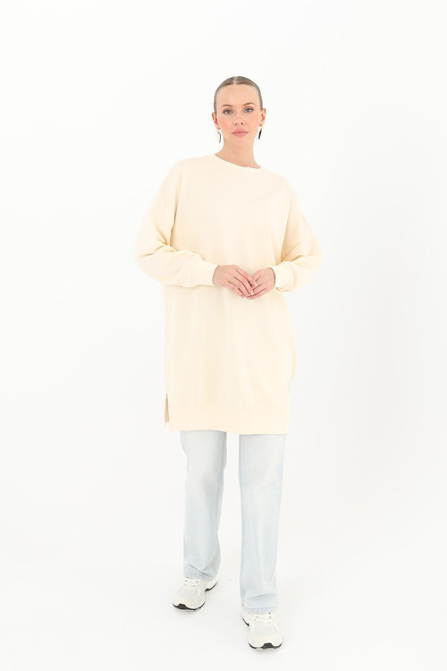 Kadın Basic Tunic - 30644TUN - BEIGE