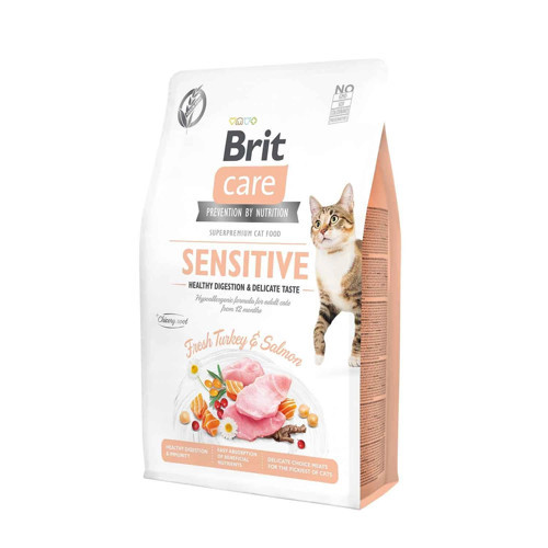 Sensitive Hipoalerjenik Hindili ve Somonlu Tahılsız Yetişkin Kedi Maması 2 kg