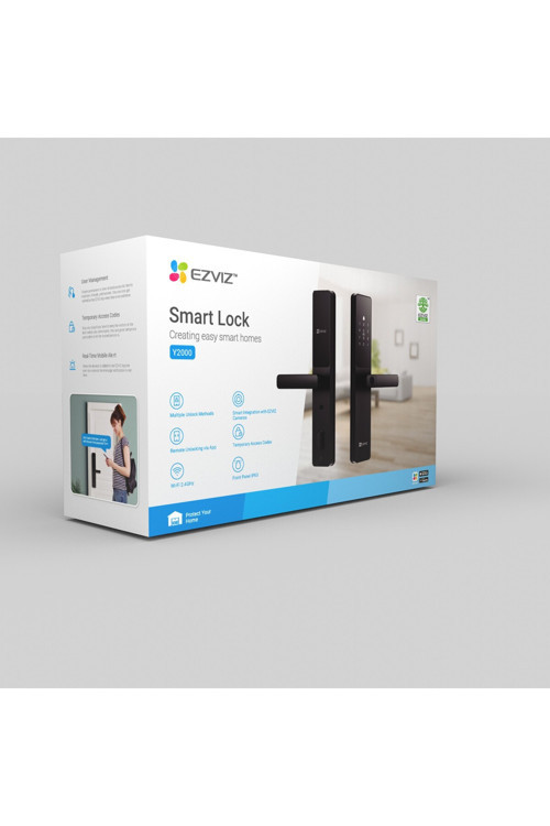 Y2000 Akıllı Kulplu Kapı Kilidi Parmak İzi Şifre Kart Bluetooth Ve Mobil Uygulama Destekli | Fynix Teknoloji