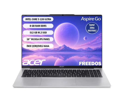 ASPIRE GO Intel Core 5 120ULTRA 8GB 512SSD 16'' FREEDOS NX.JT2EY.001