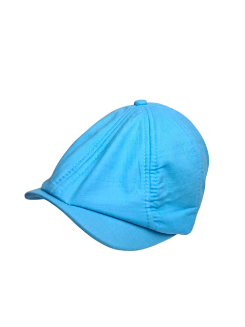 Spteks Kitti 4-8 Yaş Erkek Çocuk Mavi Renk Düz Desen Yazlık Kasket Şapka