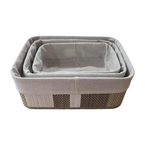 Cooker Dikdörtgen Sepet Seti 3'lü 30x20x12 cm