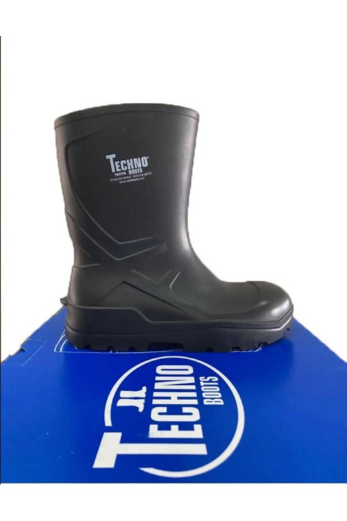 BOOTS S4 ÇELİK BURUN Koyu Yeşil 27 cm. TPU Poliüretan Kısa Çizme %100 Su Geçirmez