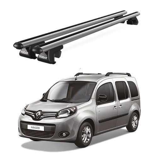 Venüs Renault Kangoo 5D (2007-2021) Uyumlu Gri Ara Atkı Port Bagaj Tavan Barı