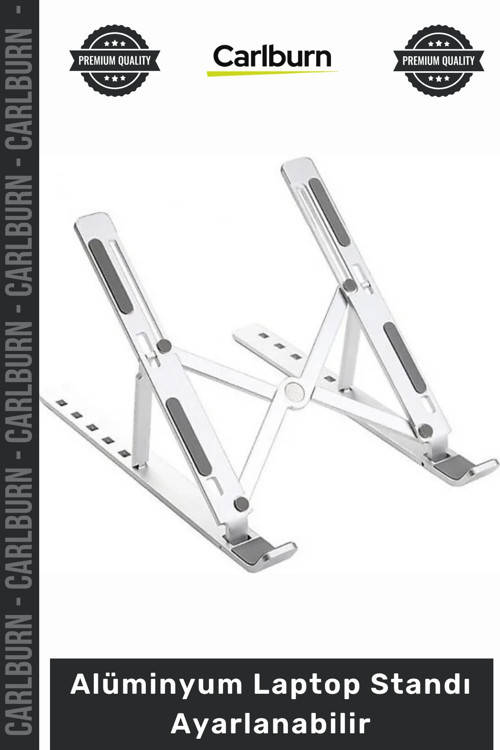 Özel Üretim 6 Kademeli Katlanabilir Taşınabilir Metal Stand Alüminyum Laptop Standı Ayarlanabilir
