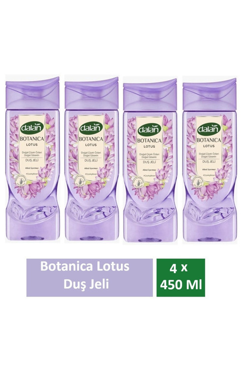 Duş Jeli Botanica Lotus 450 Ml x 4 Adet