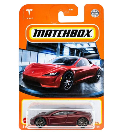 Tesla Roadster - Kırmızı (1/64) Yurt Dışı Uzun Kartonet - GVX33