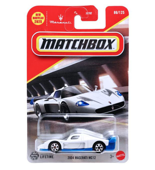 2004 Maserati MC12 - Beyaz (1/64) Yurt Dışı Uzun Kartonet - JBN55
