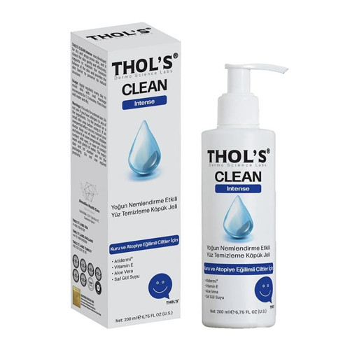Clean Intense Kuru ve Atopik Ciltler için Yüz Temizleme Köpüğü 200 ML