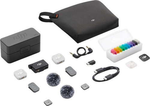 Mic Mini 2 (2 TX + 1 RX + Charging Case) | DJI Türkiye Karacasulu Garantili |