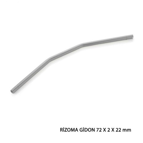 TVS RAİDER UYUMLU RİZOMA GİDON (DİREKSİYON) GÜMÜŞ (GRİ) 72 X 8 X 22
