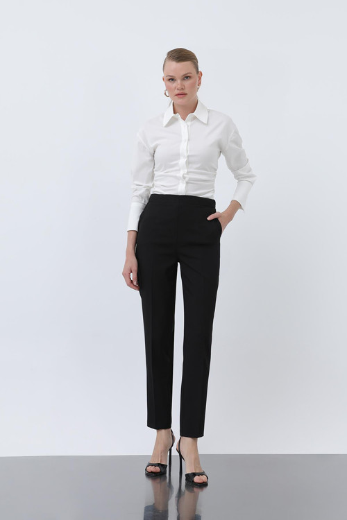 Kadın Havuç Kesim Pantolon - 18242PNT - BLACK