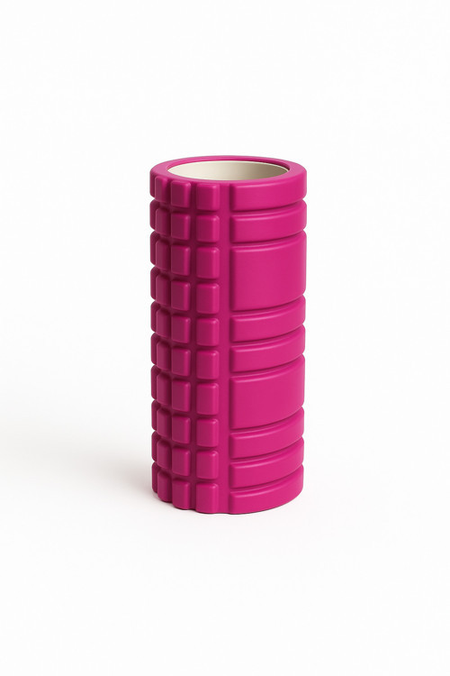 Yüksek Yoğunlukta Orta Sert Foam Roller Fıtness Pilates Yoga Masaj Köpüğü Masaj Rulosu Fuşya