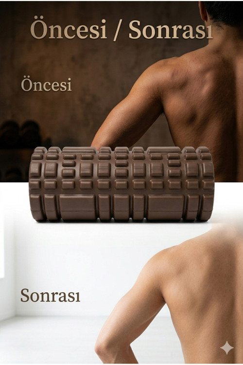Foam Roller Masaj Rulosu Orta Sert – Spor Sonrası Kas Gevşetici Yoga Pilates Fitness Masaj Köpüğü
